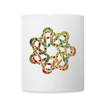 Nœud celtique 9 E 110 - Mug blanc - blanc - Devant