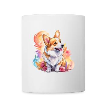 Welsh Corgi Pembroke Watercolor - Mug - white - Front