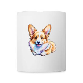 Welsh Corgi Pembroke Watercolor - Mug - white - Front