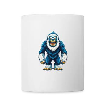 Yeti Cool Kawaii Cartoon Charakter Clipart - Tasse - Weiß - Vorne