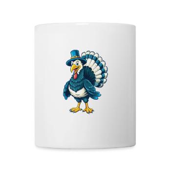 Turquie Cool Kawaii Dessin animé Personnage Clipart - Mug blanc - blanc - Devant