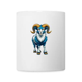 Ram Cool Kawaii Cartoon Character Clipart - Mug - white - Front