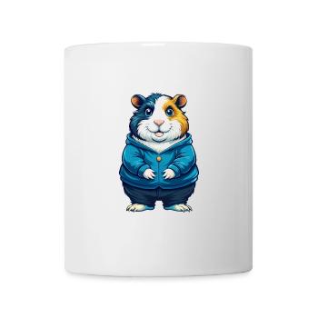Hamster Cool Kawaii Cartoon Charakter Clipart - Tasse - Weiß - Vorne