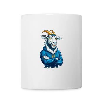 Ziege Cool Kawaii Cartoon Charakter Clipart - Tasse - Weiß - Vorne