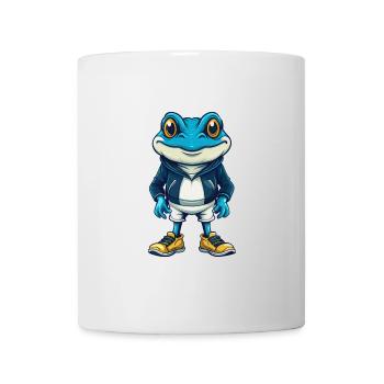 Frog Cool Kawaii Cartoon Character Clipart - Mug - white - Front