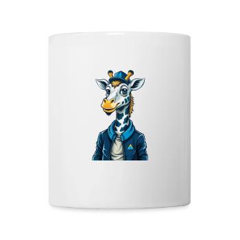 Giraffe Cool Kawaii Cartoon Charakter Clipart - Tasse - Weiß - Vorne