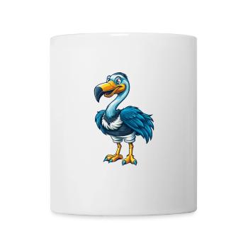 Flamingo Cool Kawaii Cartoon Charakter Clipart - Tasse - Weiß - Vorne
