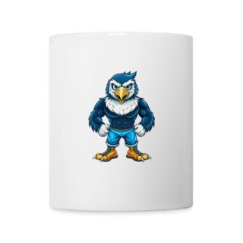 Falcon Cool Kawaii Cartoon Character Clipart - Mug - white - Front