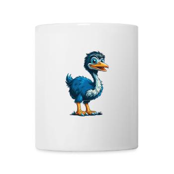 Emu Cool Kawaii Cartoon Character Clipart - Mug - white - Front