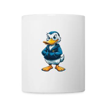 Ente Cool Kawaii Cartoon Charakter Clipart - Tasse - Weiß - Vorne