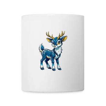 Hirsch Cool Kawaii Cartoon Charakter Clipart - Tasse - Weiß - Vorne