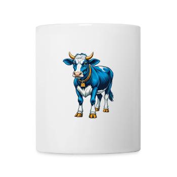 Cow Cool Kawaii Cartoon Character Clipart - Mug - white - Front