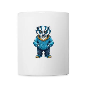 Dachs Cool Kawaii Cartoon Charakter Clipart - Tasse - Weiß - Vorne