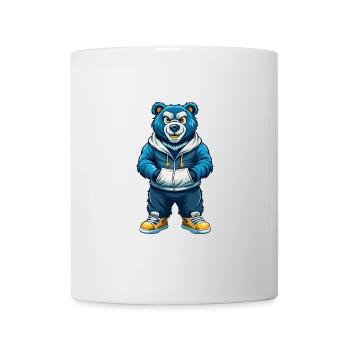 Bär Cool Kawaii Cartoon Charakter Clipart - Tasse - Weiß - Vorne