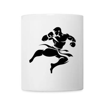 Kickboxing Drawing - Mug - white - Front