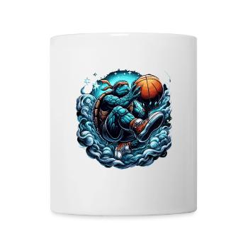 Basketball Schildkröte Dunking Geschenk - Tasse - Weiß - Vorne