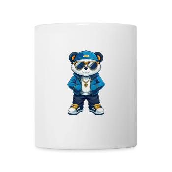 Bär Cool Cartoon Figur Kawaii Clipart - Tasse - Weiß - Vorne