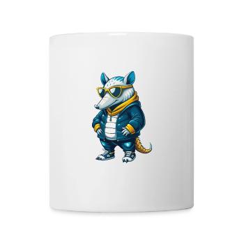 Armadillo Cool Cartoon Character Kawaii Clipart - Mug - white - Front