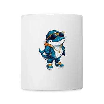 Wal Cool Cartoon Figur Kawaii Clipart - Tasse - Weiß - Vorne