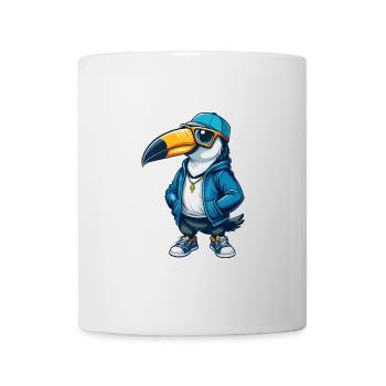Toucan Cool Cartoon Character Kawaii Clipart - Mug - white - Front