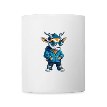 Antilope Cool Cartoon Figur Kawaii Clipart - Tasse - Weiß - Vorne