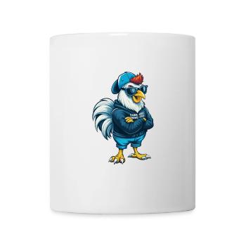Hahn Cool Cartoon Figur Kawaii Clipart - Tasse - Weiß - Vorne