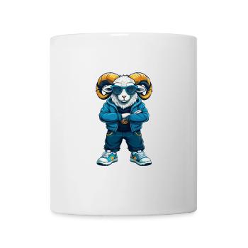 Ram Cool Cartoon Character Kawaii Clipart - Mug - white - Front