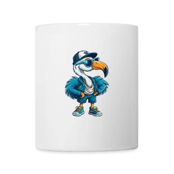 flamant rose cool personnage de dessin animé Kawaii Clipart - Mug blanc - blanc - Devant