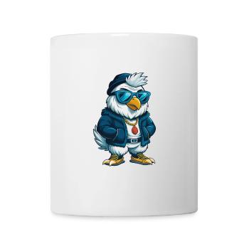 poulet cool personnage de dessin animé Kawaii Clipart - Mug blanc - blanc - Devant