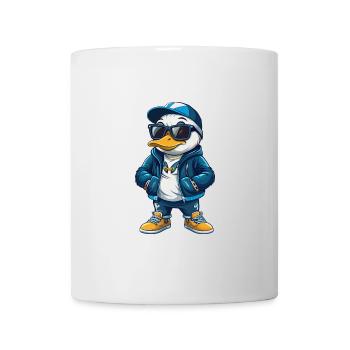 Duck Cool Cartoon Character Kawaii Clipart - Mug - white - Front