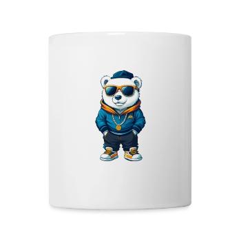 ours polaire cool personnage de dessin animé kawaii clipart - Mug blanc - blanc - Devant