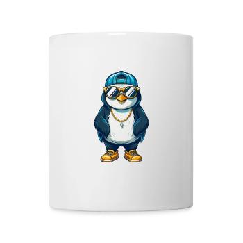 Penguin Cool Cartoon Character Kawaii Clipart - Mug - white - Front