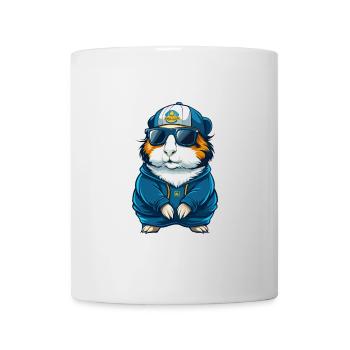 cochon d’Inde Cool personnage de dessin animé Kawaii Clipart - Mug blanc - blanc - Devant