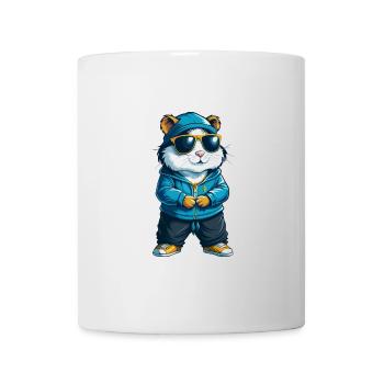 Hamster Cool Cartoon Character Kawaii Clipart - Mug - white - Front