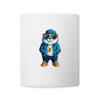 Und täglich grüßt das Murmeltier Coole Zeichentrickfigur Kawaii Clipart - Tasse - Weiß - Vorne
