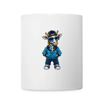 Giraffe Cool Cartoon Figur Kawaii Clipart - Tasse - Weiß - Vorne