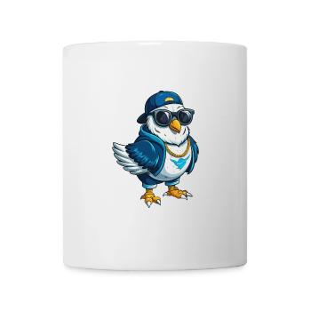 Taube Coole Zeichentrickfigur Kawaii Clipart - Tasse - Weiß - Vorne