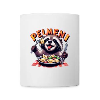 Pelmeni Waschbär süß Geschenk - Tasse - Weiß - Vorne