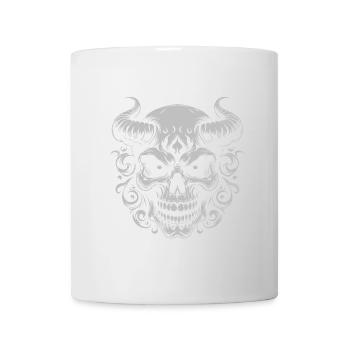 Demonic Horn Skull Ornament - Mug - white - Front