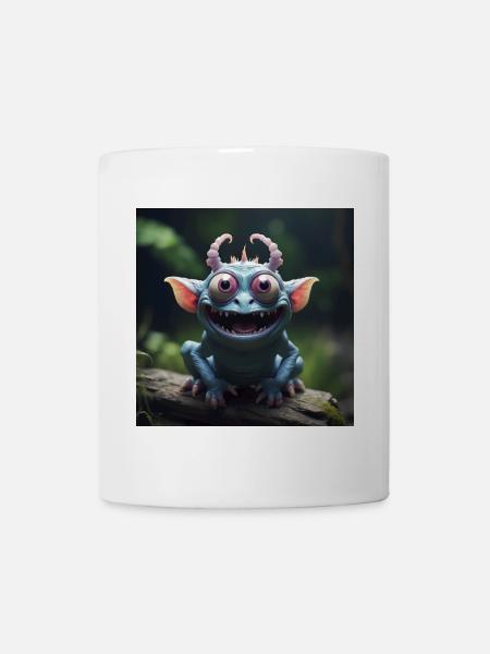 Fröhliches Geschöpf - Tasse - Weiß