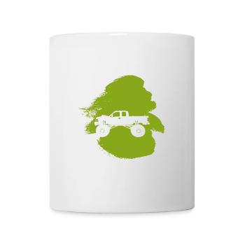 Monstertruck Jeep Gelaende - Tasse - Weiß - Vorne