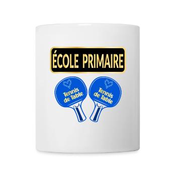 École Primaire - Tennis de Table - Mug blanc - blanc - Devant