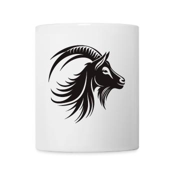 Design élégant de bouc pour les amoureux des animaux - Mug blanc - blanc - Devant