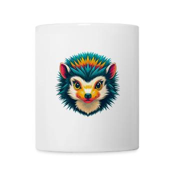 Igel Niedlich Kawaii Cartoon Clipart Tier Gesicht - Tasse - Weiß - Vorne