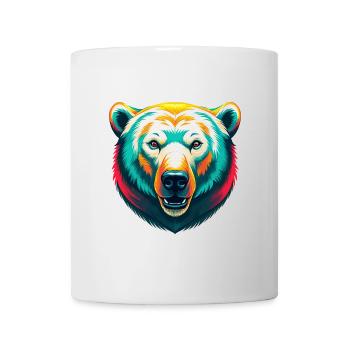 Eisbär Niedliches Kawaii Cartoon Clipart Tier Gesicht - Tasse - Weiß - Vorne