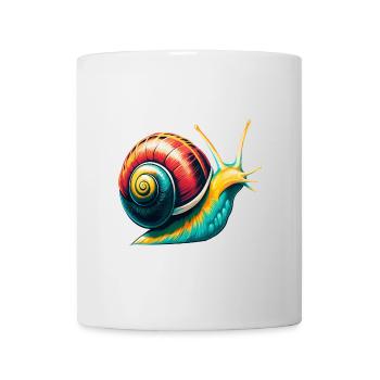 Schnecke Niedlich Kawaii Cartoon Clipart Tier Gesicht - Tasse - Weiß - Vorne