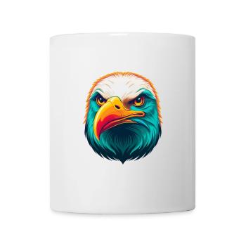 Seagull Cute Kawaii Cartoon Clipart Animal Face - Mug - white - Front