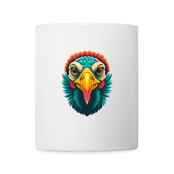 Turquie mignon Kawaii dessin animé Clipart visage d’animal - Mug blanc - blanc - Devant