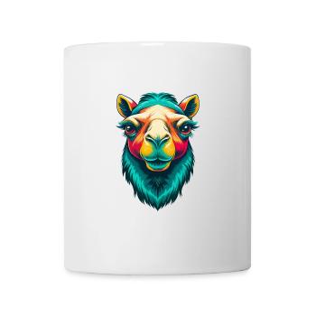 Kamel Niedlich Kawaii Cartoon Clipart Tier Gesicht - Tasse - Weiß - Vorne