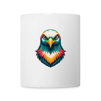 Taube Niedliches Kawaii Cartoon Clipart Tier Gesicht - Tasse - Weiß - Vorne